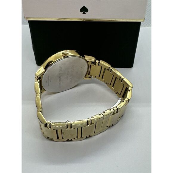 Kate Spade Gramercy 0009 Women's Gold Stainless Steel Analog Dial Watch JNA146 - Picture 8 of 11